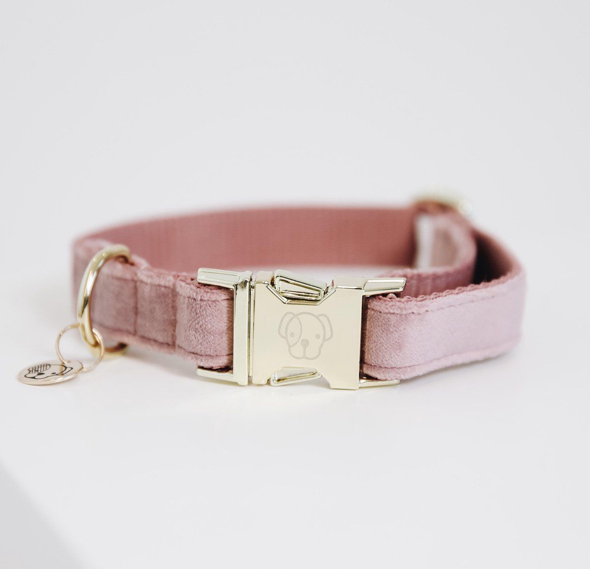 Kentucky Dogwear Hondenhalsband Velvet - Oud Roze XL
