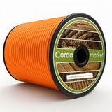 CORDAMARKET Elastiek, 8 mm, voor volwassenen, uniseks, neonoranje, 50 m