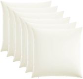 vidaXL - Kussensloop - 6 stuks - Wit - 70 x 70 cm - Katoensatijn