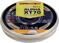 Rhodius XT70 BOX 211082 Doorslijpschijf recht 115 mm 10 stuk(s) RVS, Staal