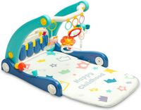 Red Trotteur pour bébé et tapis de jeu musical 2 en 1
