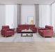 Maison Exclusive - Ensemble de canapés 3 pièces avec coussins rouge bordeaux tissu