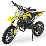 THUNDER® VOLTOURI CR49-E-YELLOW Mini Cross 49cc Offroad Motor voor Kinderen Geel