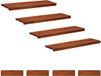 vidaXL - Trapmatten - 8 stuks - Bruin - 90 x 30 x 2 cm - Massief beukenhout