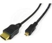 MediaRange HDMI-Kabel 1.4 Gold Con.A/D micro 1m black Ether