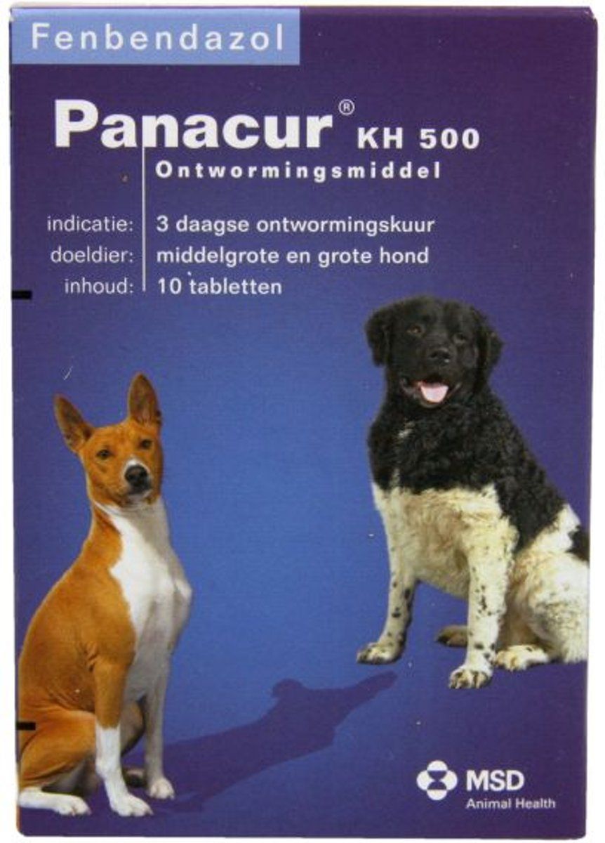 PANACURE Panacur ontworming middelgroot en grote hond 1 st Ã 10 Tabletten