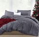 Famanu – Dekbedovertrekset full size 227 x 229 cm microvezel grijs met ritssluiting