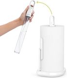 Simplehuman Keukenrolhouder met Spray - Vrijstaande - Wit - RVS