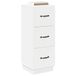 vidaXL Commode Wit 33 x 34,5 x 87 cm Bois traité
