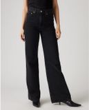 Levi's Ribcage Jeans met wijde pijpen Zwart W25 X L30