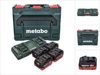 Metabo Basisset 4x LiHD 5,5 Ah, ASC 145 Duo oplader, 18V