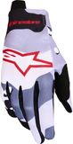 Alpinestars Radar Camo, gants, Gris/Mauve Clair/Rouge/Noir, XL