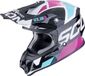 Scorpion VX-16 Evo Air Analog Zwart Roze Crosshelm - Helm