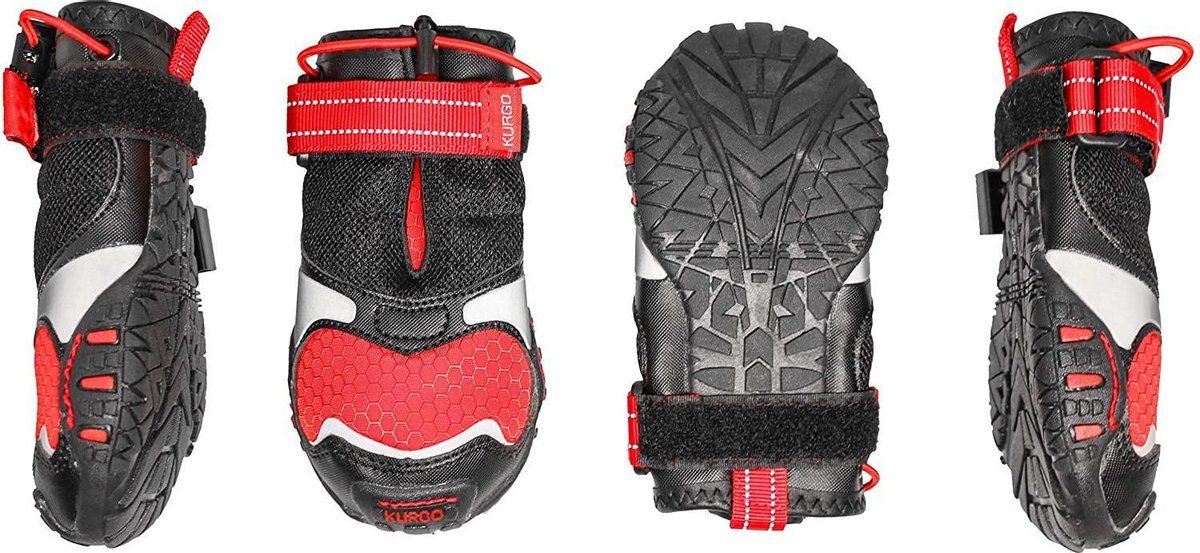 KURGO Hondenschoenen Blaze Cross Rood Maat S