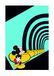 Disney Komar Disney muurschildering van Komar | Mickey Mouse Foot Tunnel | kinderkamer, babykamer, decoratie, kunstdruk | grootte 50x70cm (breedte x hoogte) | zonder lijst | WB034-50x70