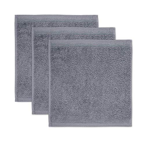 Möve Superwuschel zeepdoek 30 x 30 cm - steen set van 3
