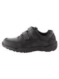 Next Jongens Leren Schoenen met Klittenbandsluiting, Brede Pasvorm (G) - Zwart
