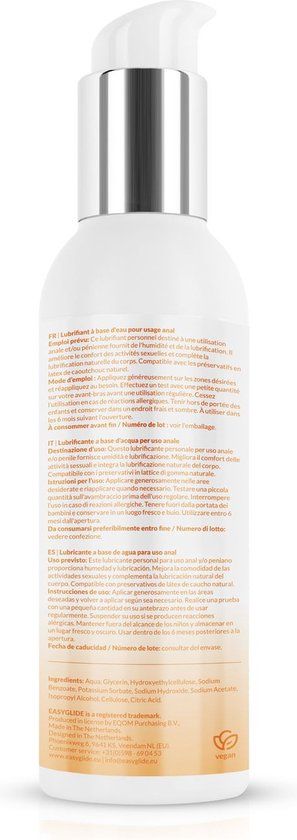 EasyGlide Sensitive Waterbasis Anaal Glijmiddel - 150 ml