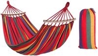 REA - Hangmat met spreidstok - 1-persoons - Rood - 260x90 cm