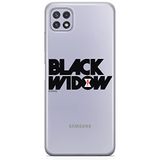ERT GROUP mobiel telefoonhoesje voor Samsung A22 5G origineel en officieel erkend Marvel patroon Black Widow 010