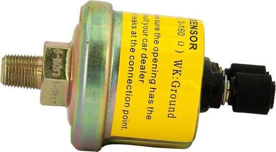 AutoStyle Oliedruksensor voor performance instrumenten 0-10 bar, 3-160ohm - Goud