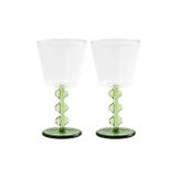 Verre à vin Petal Vert Verre borosilicaté