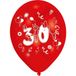 Amscan Ballonnen 30 Jaar 8 Stuks 25 cm - Multicolor