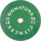 Signature Krzysztof Baras Olympische Bumper Plate Halterschijf 11,34kg Groen