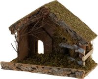 Merkloos / Sans marque Kerststal - 32x17x25 cm - Hout