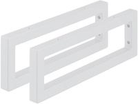 Merkloos / Sans marque Relaxdays Plankdrager - set van 2 - 45 cm - voor planken en wastafels - staal - wit