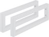 Merkloos / Sans marque Relaxdays Plankdrager - set van 2 - 45 cm - voor planken en wastafels - staal - wit