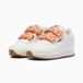 PUMA Adapter Match V Inf Sneakers Unisex Kinderen Wit/Oranje Maat 27