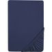 BIBERNA Drap-housse jersey-élasthanne, hauteur de bonnet jusqu'à 25cm. (Bleu marine, 180-200 x 200 cm)