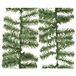 Everlands Dennenslinger/dennen guirlande - 2x - groen - 270 x 9,5 cm - PVC - 160 tips