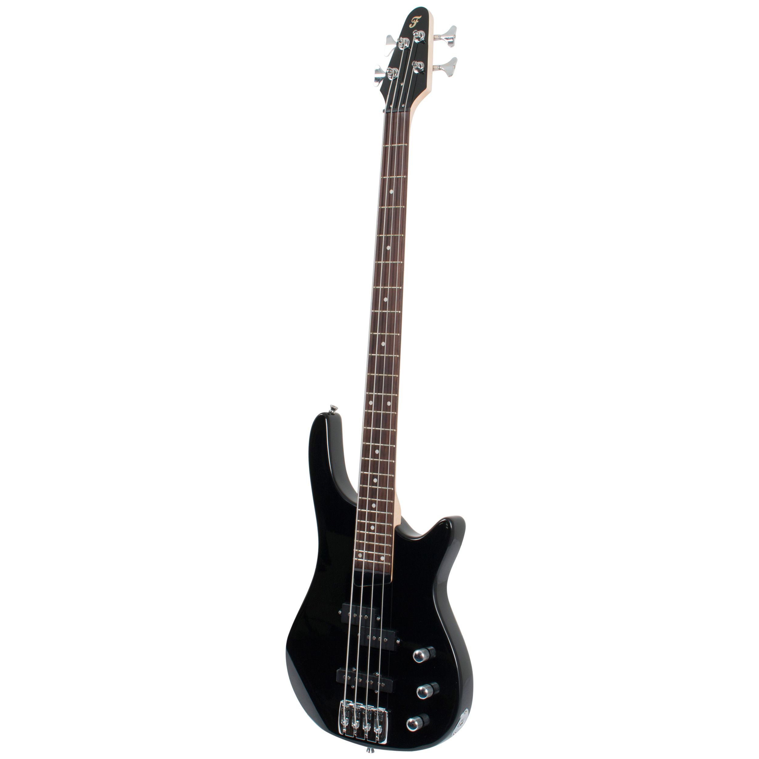 Fazley FMB118BK elektrische basgitaar zwart