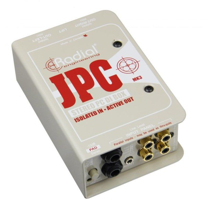 Radial JPC - Actieve Stereo DI Box voor Laptops en Computers