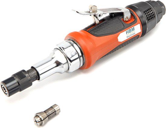 HBM Lemato Profi Variabele Pneumatische Stiftslijper met 25mm Hals (opnamestift: 3 / 6 mm)