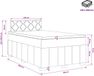 vidaXL Boxspringbed met matras met hoofdeinde Blauw 120 x 200 cm Stof