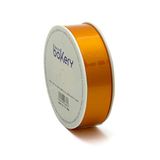 DECORA, oranje dubbel satijnen lint, spoel, 40 mm x 25 m, Tessuto