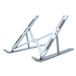 RAYLU PAPER® Laptopstandaard, verstelbare muziekstandaard in meerdere hellingshoeken, ergonomische en geventileerde lift, met hoes inbegrepen (metaal, zilver)