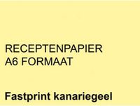 FastPrint Receptpapier A6 80gr Kanariegeel