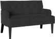 vidaXL Chesterfield Bank Zwart Fluweel 112 x 65,5 x 75 cm