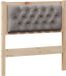 vidaXL Hoofdbord Massief Grenenhout Bruin en Taupe 80 cm