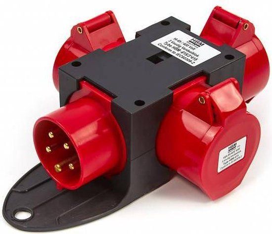 HBM 400 Volt 3 Voudig Verdeelblok 32 Ampère
