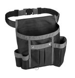 VELOFLEX 6902080 multifunctionele gereedschapstas, maat L, 22 x 17,5 x 10 cm, zwart/grijs