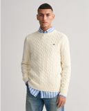Gant Beige trui met ronde hals