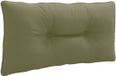 vidaXL Coussin de dossier PUTTEN 100% Polyester vert olive 80 x 40 x 10 cm
