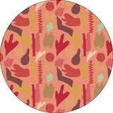 Bonateks, Ronde digitaal bedrukte muismat, antislip onderkant, voor kantoor en thuis, diameter: 22 cm