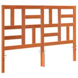 vidaXL Hoofdbord Massief Grenenhout Wasbruin 145,5 x 4 x 104 cm