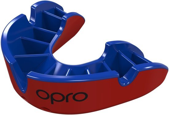 Opro Sportbitje Self-fit Gen4 Silver Junior Rood/blauw